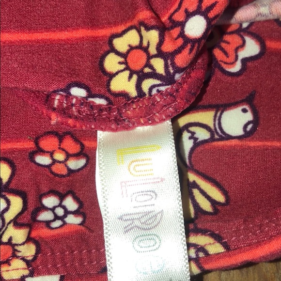 NWOT LulaRoe Flower/Bird Leggings - Picture 3 of 4